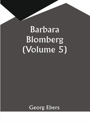 cover image of Barbara Blomberg, Volume 5